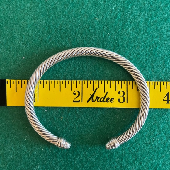 David Yurman Cable Classics Bracelet with Pave Diamond Tips - Picture 4 of 5